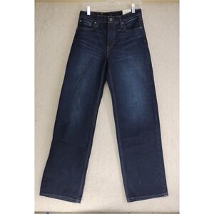 Banana Republic Jeans Womens 27 Mid Rise 90s Relaxed Straight Leg Dark Wash
